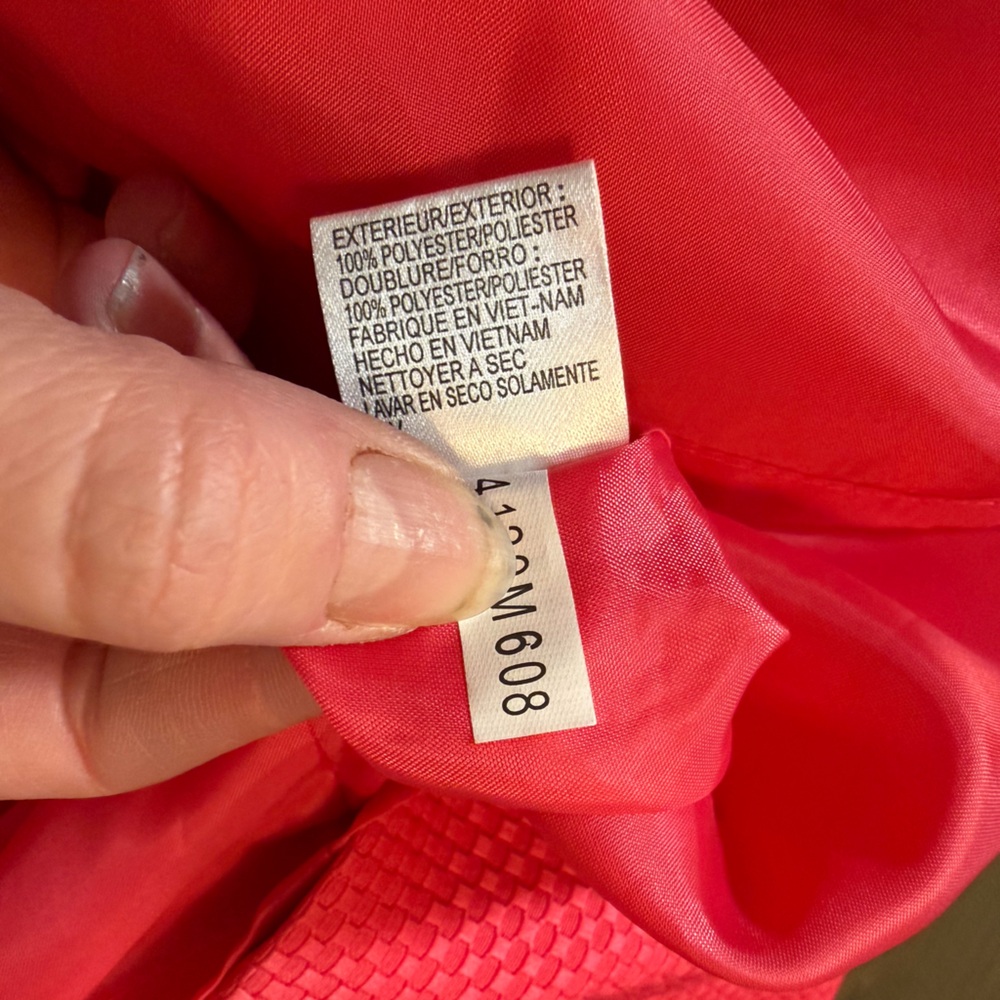 Tahari Vibrant strawberry career Dress - Picture 2 of 6